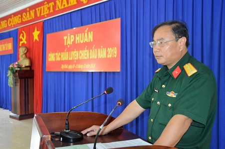 Bộ CHQS tỉnh Tây Ninh tập huấn công tác huấn luyện năm 2019
