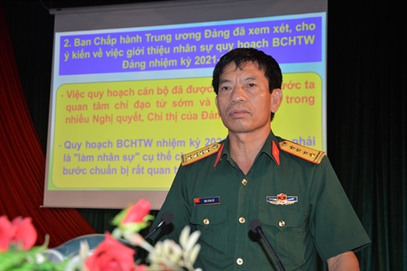 Đảng ủy quân sự tỉnh BR-VT: Thông báo kết quả Hội nghị Trung ương Đảng lần thứ 9, khóa XII