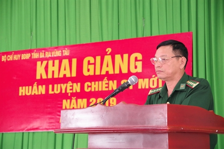 Bộ đội Biên phòng Bà Rịa – Vũng Tàu khai giảng huấn luyện chiến sĩ mới năm 2019