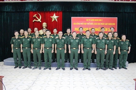 Hội đồng phối hợp phổ biến, giáo dục pháp luật Quân khu tổ chức phiên họp thứ nhất năm 2019