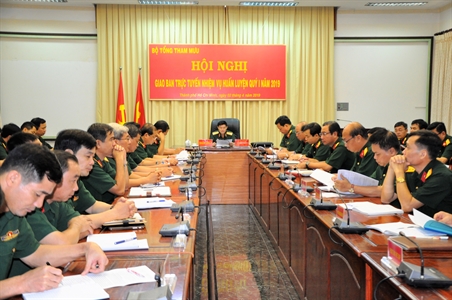 Bộ Tổng Tham mưu giao ban trực tuyến nhiệm vụ huấn luyện quý I năm 2019