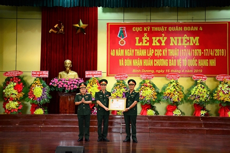 Cục Kỹ thuật Quân đoàn 4: Kỷ niệm 40 năm thành lập và đón nhận Huân chương bảo vệ Tổ quốc hạng Nhì