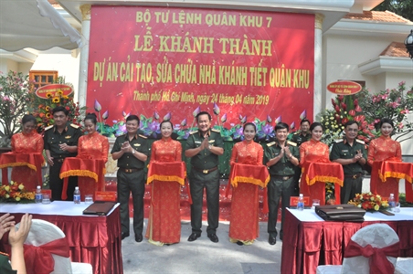 Quân khu 7 khánh thành Dự án cải tạo, sửa chữa Nhà khánh tiết Quân khu