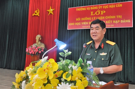 Cục Hậu cần Quân khu 7 tổ chức lớp bồi dưỡng lý luận chính trị cho học viên đối tượng kết nạp Đảng