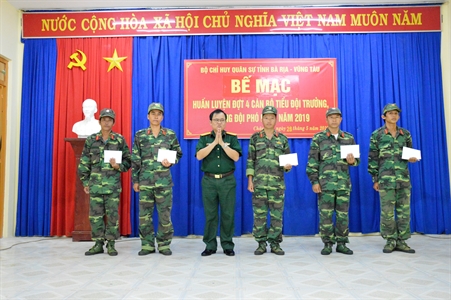 Bộ CHQS tỉnh Bà Rịa – Vũng Tàu bế mạc huấn luyện dự bị động viên