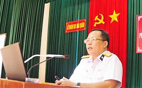 Viện Kiểm sát quân sự Quân chủng Hải quân tuyên truyền phổ biến pháp luật tại Lữ đoàn 681