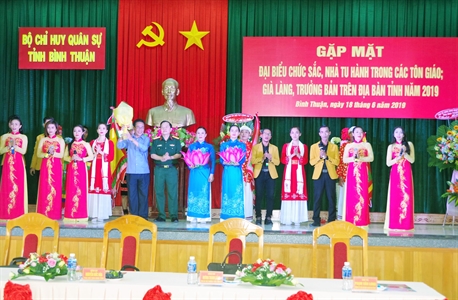 LLVT tỉnh Bình Thuận phát huy tinh thần đoàn kết giữa các dân tộc, tôn giáo