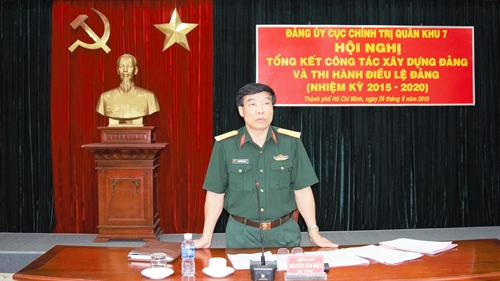 Đảng ủy Cục Chính trị Quân khu 7 tổng kết công tác xây dựng Đảng và thi hành Điều lệ Đảng nhiệm kỳ 2015-2020.