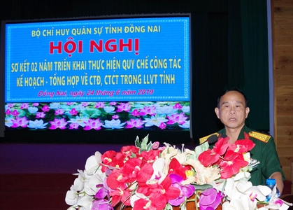 LLVT tỉnh Đồng Nai: Nâng cao chất lượng công tác Kế hoạch - Tổng hợp về CTĐ, CTCT