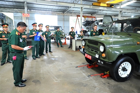 Quân khu 7 tham gia Hội thi công tác kiểm định xe ô tô quân sự toàn quân năm 2019