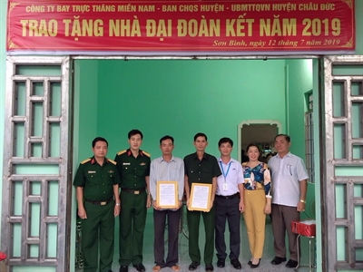 Huyện Châu Đức, tỉnh BR-VT bàn giao nhà đại đoàn kết