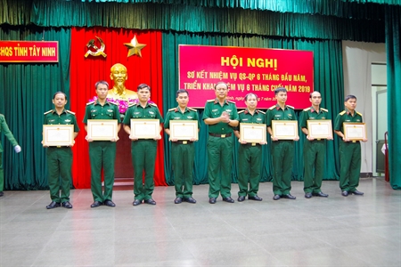 Bộ CHQS Tây Ninh triển khai nhiệm vụ 6 tháng cuối năm 2019