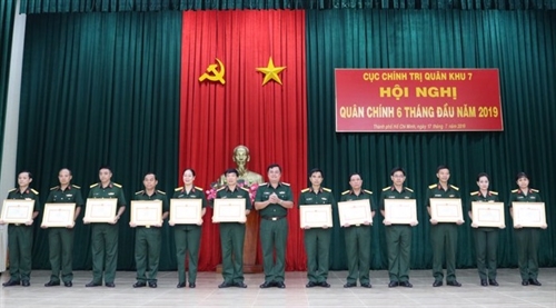 Cục Chính trị Quân khu 7 hội nghị Quân chính 6 tháng đầu năm 2019.