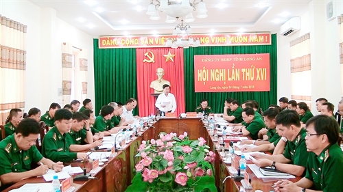 Đảng ủy Bộ đội Biên phòng Long An hội nghi phiên 6 tháng đầu năm 2019