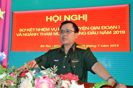 Bộ CHQS tỉnh Bà Rịa - Vũng Tàu sơ kết nhiệm vụ huấn luyện giai đoạn 1 năm 2019