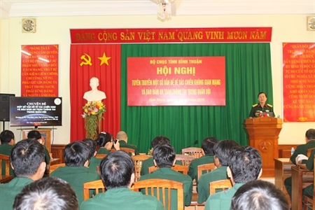 Bộ CHQS tỉnh Bình Thuận nâng cao nhận thức an toàn thông tin