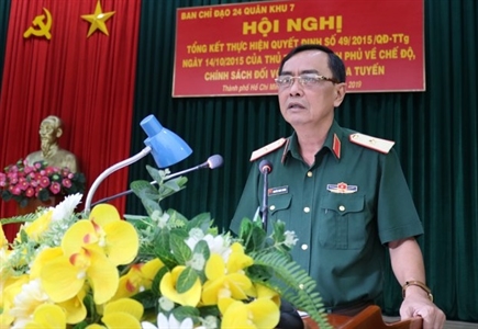 Ban Chỉ đạo 24 Quân khu 7: Tổng kết thực hiện chế độ, chính sách đối với dân công hoả tuyến