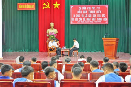Lữ đoàn 681, Vùng 2 Hải quân: Diễn đàn “Di chúc và lời căn dặn của Bác đối với cán bộ, đoàn viên thanh niên”