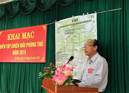 Diễn tập khu vực chiến đấu phòng thủ huyện Châu Đức, tỉnh BR – VT