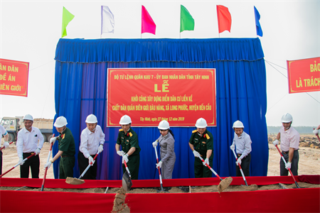 Tây Ninh khởi công xây dựng Điểm dân cư liền kế chốt Dân quân biên giới Bàu Năng