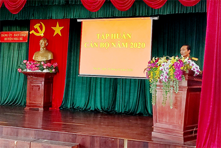 Ban chỉ huy Quân sự huyện Nhà Bè tập huấn cán bộ năm 2020