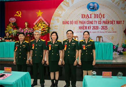 Công ty Cổ phần Dệt may 7 tổ chức Đại hội Đảng bộ nhiệm kỳ 2020 - 2025