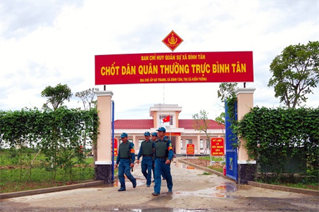 Tỉnh Long An xây dựng chốt dân quân biên giới vững mạnh