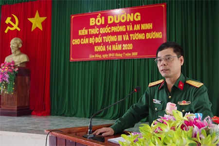 Lâm Đồng: Khai giảng lớp bồi dưỡng kiến thức QP, AN cho đối tượng 3