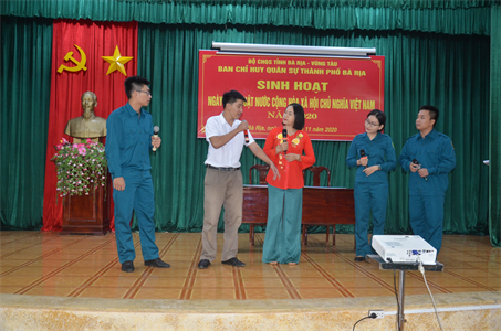 Ban CHQS thành phố Bà Rịa, tỉnh Bà Rịa-Vũng Tàu sinh hoạt “Ngày Pháp luật”