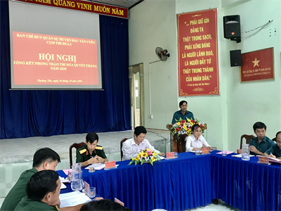 LLVT huyện Bắc Tân Uyên, tỉnh  Bình Dương tổng kết Phong trào Thi đua Quyết thắng