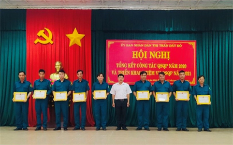 Thị trấn Đất Đỏ, huyện Đất Đỏ triển khai nhiệm vụ năm 2021