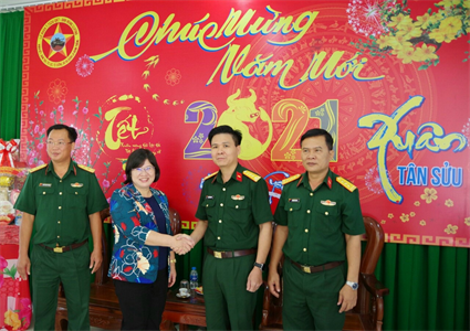 Lãnh đạo Thành phố Hồ Chí Minh chúc Tết Lữ đoàn 26