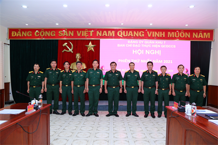 Ban Chỉ đạo thực hiện Quy chế dân chủ cơ sở của Đảng ủy Quân khu 7 tổ chức hội nghị phiên thứ nhất năm 2021