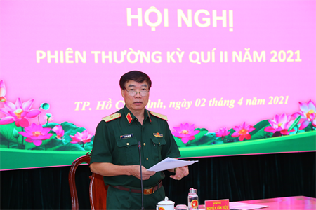 Đảng ủy Cục Chính trị Quân khu 7 họp phiên thường kỳ quý II năm 2021
