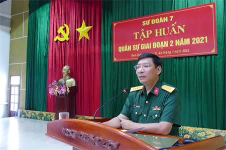 Sư đoàn 7 tập huấn quân sự giai đoạn 2 năm 2021