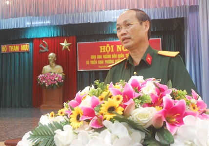 Ngành dân quân tự vệ triển khai nhiệm vụ năm 2017