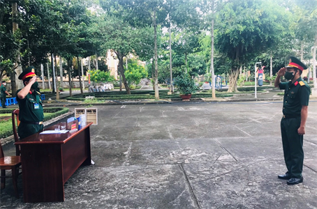 Bộ CHQS tỉnh BR-VT kiểm tra điều lệnh, thể lực năm 2021