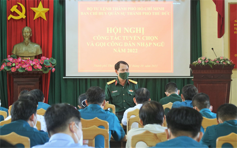 Thành phố Thủ Đức triển khai công tác tuyển quân năm 2022