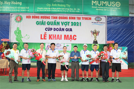 Hội đồng hương tỉnh Quảng Bình tại TP.HCM: Khai mạc giải quần vợt cúp Đoàn Gia năm 2021