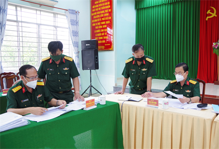 Bộ CHQS tỉnh Long An kiểm tra công tác tuyển quân năm 2022