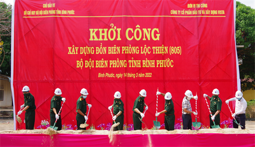 Tỉnh Bình Phước khởi công xây dựng Đồn Biên phòng Lộc Thiện