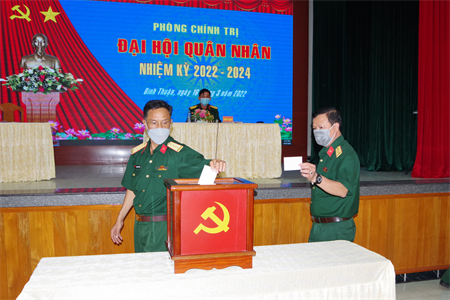 Hội đồng Quân nhân Phòng Chính trị, Bộ CHQS tỉnh Bình Thuận đại hội nhiệm kỳ 2022-2024