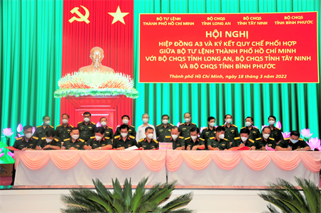 Bộ Tư lệnh TPHCM tăng cường phối hợp với LLVT các tỉnh Long An, Tây Ninh, Bình Phước