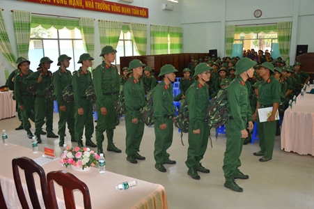 Trường Quân sự tỉnh Tây Ninh: đón nhận chiến sĩ mới năm 2017