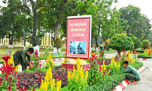 Lữ đoàn 71, Quân đoàn 4 xây dựng cảnh quan xanh, sạch, đẹp