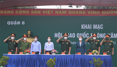 Ban CHQS Quận 6 khai mạc Hội thao quốc phòng năm 2022