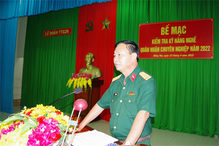 Lữ đoàn 26 kiểm tra trình độ kỹ năng nghề chuyên ngành Tăng - Thiết giáp năm 2022