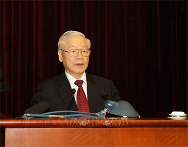 Tổng Bí thư Nguyễn Phú Trọng chủ trì, phát biểu khai mạc Hội nghị Trung ương 5 khóa XIII