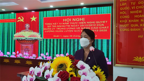 Quận 1: Tổng kết 10 năm thực hiện Nghị quyết 765 của Quân ủy Trung ương