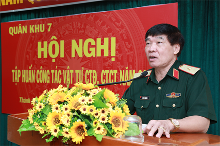 Quân khu 7 tập huấn nghiệp vụ vật tư công tác Đảng, công tác chính trị